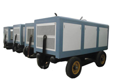 柴油動力風(fēng)冷移動活塞機(jī)